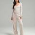 Lululemon Wundermost Squareneck Bodysuit in Mojave Tan M