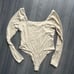 Lululemon Wundermost Squareneck Bodysuit in Mojave Tan M