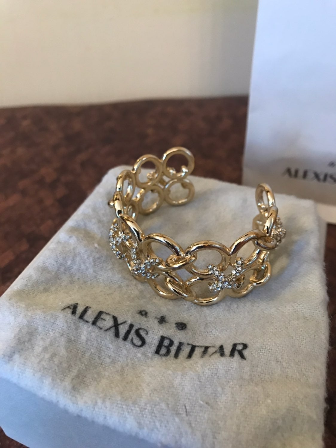Alexis Bittar Gold Bracelet Cuff. On sale