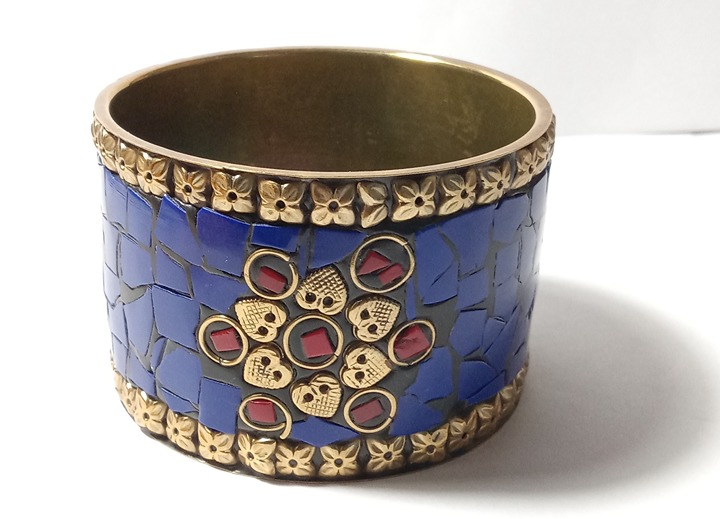 IRIS APFEL EXCLUSIVE BRACELET BLUE LAPIS MOSAIC