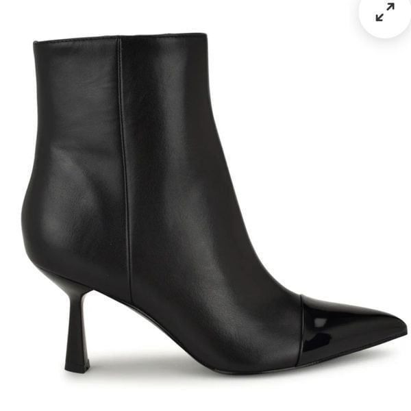 NIB Nine West Birgy Pointy Cap Toe Dress Booties Size 7.5