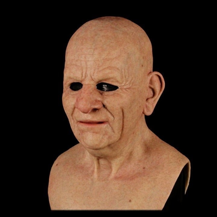 Old Man Mask Latex Halloween Cosplay Party Realistic Full Face Masks Headgear US