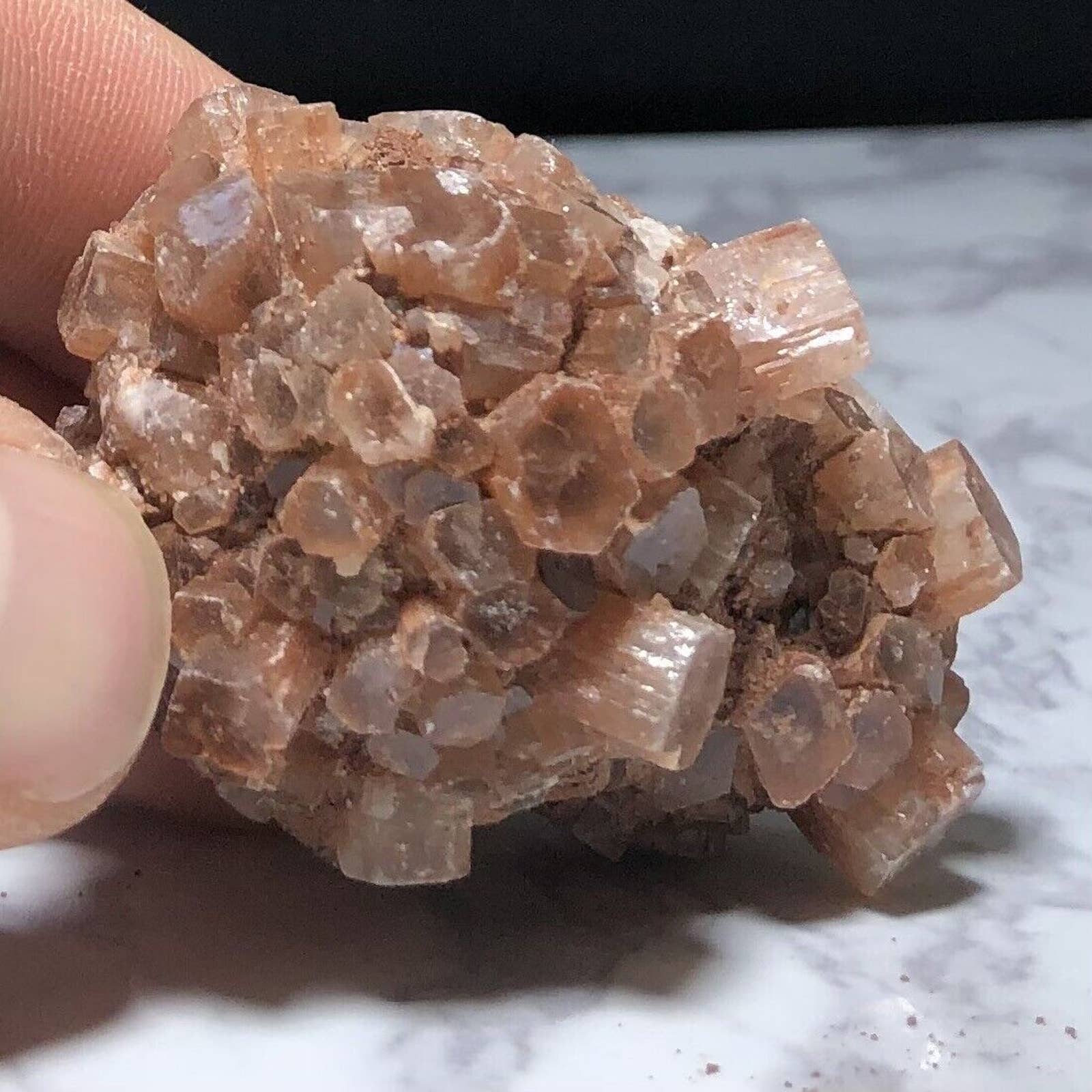 Crystal Aragonite Energy Spiritual Calming Meditation Healing Chakra 2.5x1.75”