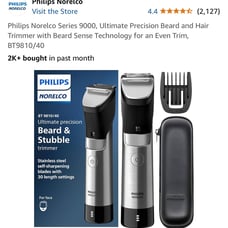 (100) Philips Norelco Series 9000, Ultimate Precision Beard and Hair Trimmer