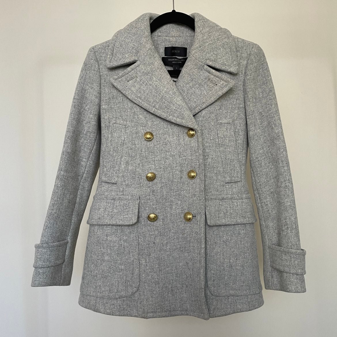 J.Crew Stadium-Cloth Majesty Peacoat, Size 0