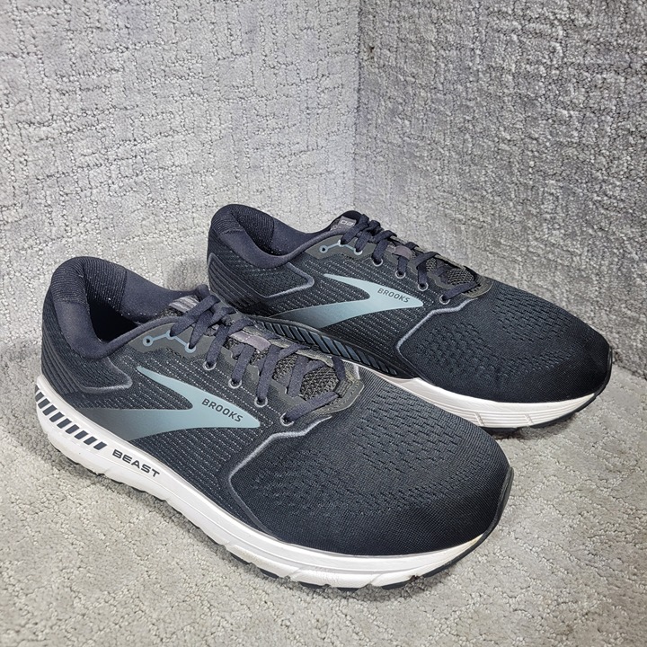 Brooks Beast 20 Men's 14 Extra Wide 4E Black Athletic Running Shoes 1103274E051