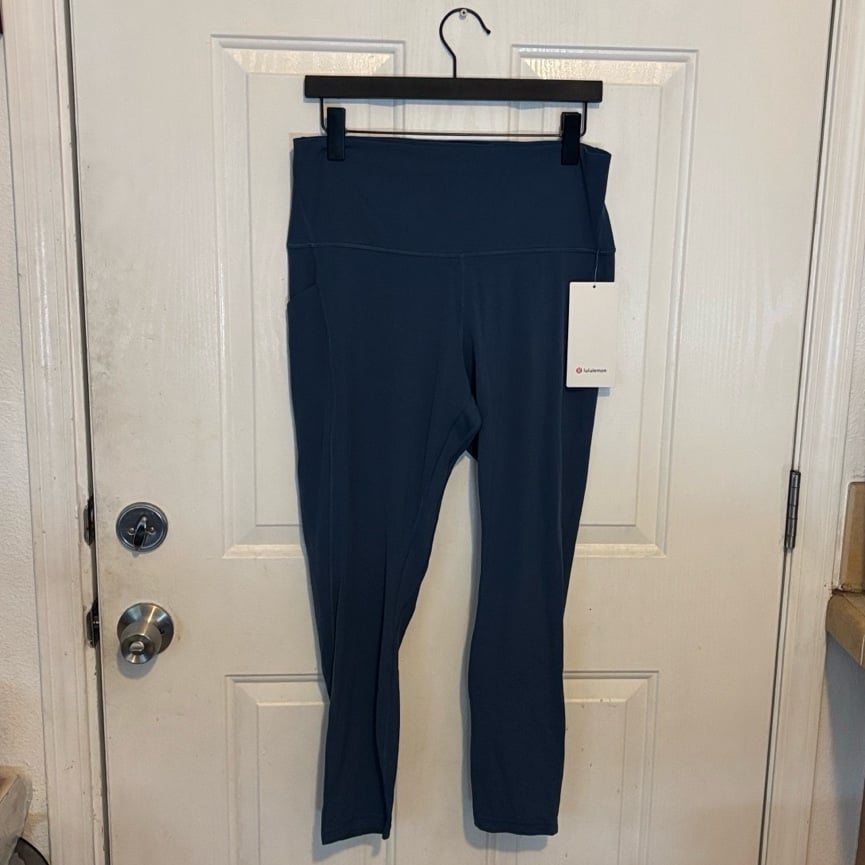 Lululemon Align Pant with Pockets 25”, Blue Twill, Size 14