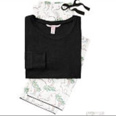 VS THERMAL PJS SET BLACK PALM SZ SM