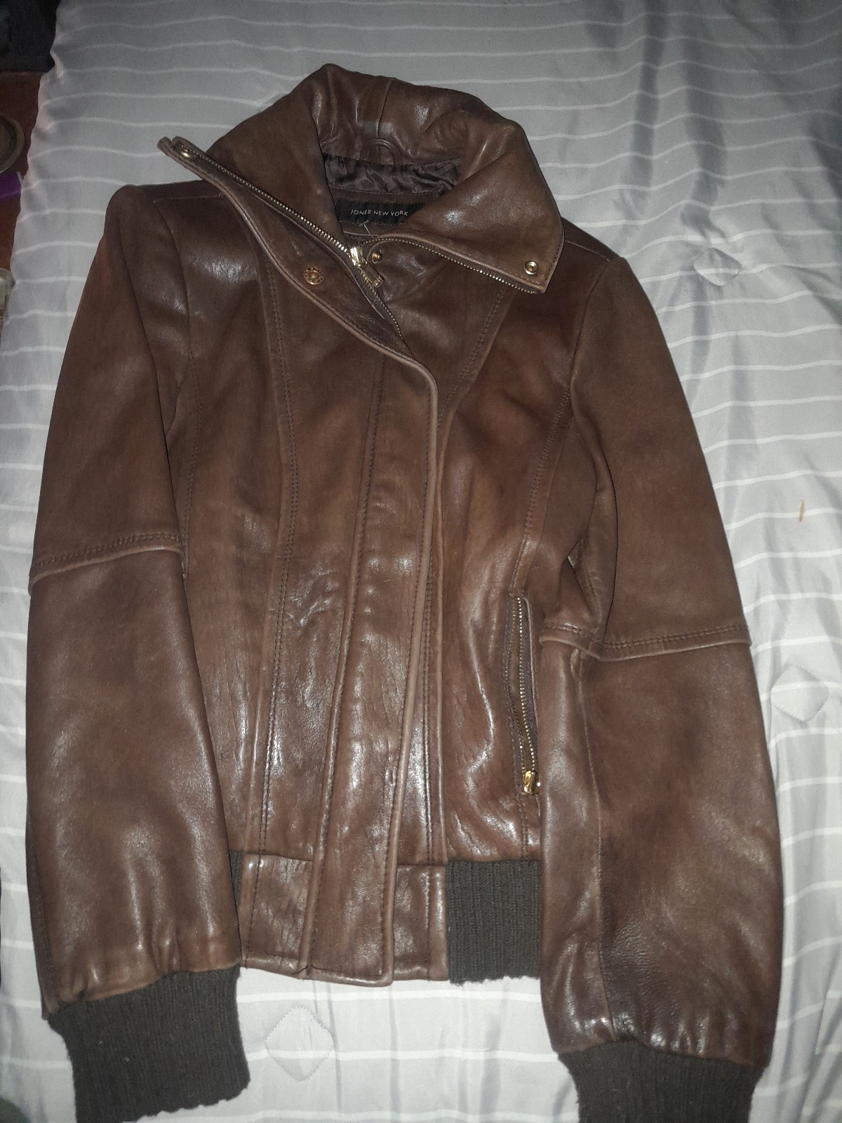 Jones new York leather jacket