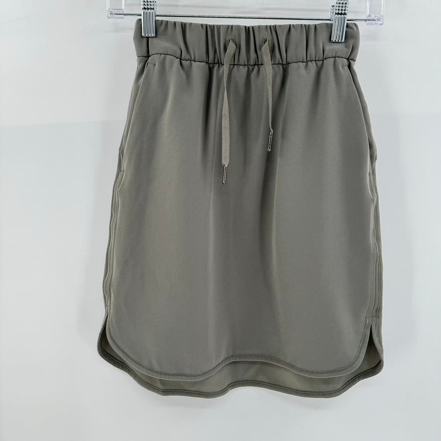 Lululemon Gray On The Fly Skirt Size 2