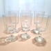 Set Of 6 Vintage Clear Wine Or Water Glasses Goblets By Libbey Octagonal Shaped