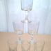 Set Of 6 Vintage Clear Wine Or Water Glasses Goblets By Libbey Octagonal Shaped