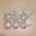 Set Of 6 Vintage Clear Wine Or Water Glasses Goblets By Libbey Octagonal Shaped