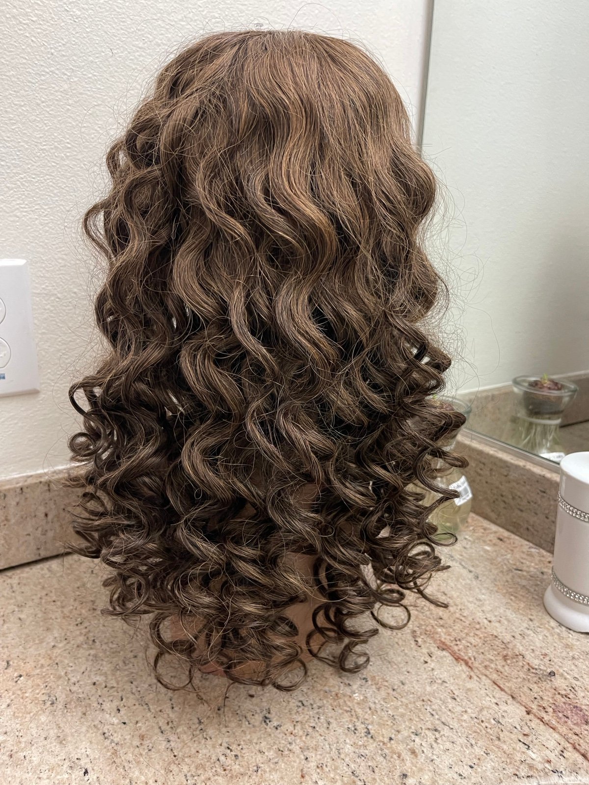 Wig20” lace frontal deep wave Human Hair