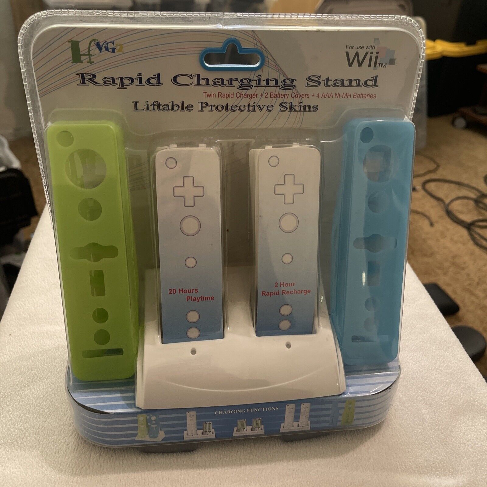 HVG Rapid Charging Stand-Twin Rapid Charger for the Wii