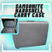 Vintage Samsonite Hard Shell Briefcase Gray 17”x12”x5” No Keys/ W Strap Divider