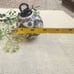 Polish Pottery Boleslawiec Christmas Ball Ornament 3” Blue Lattice Florals 1 pc