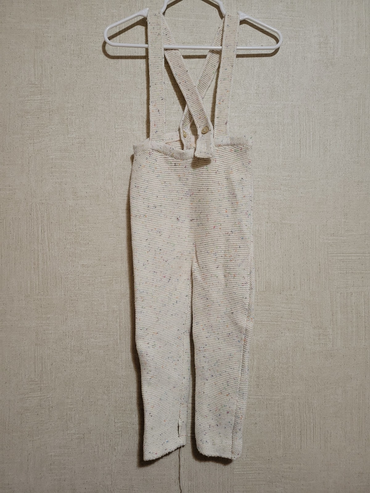 Fin + Vince knit confetti overalls 18/24 months PLAY