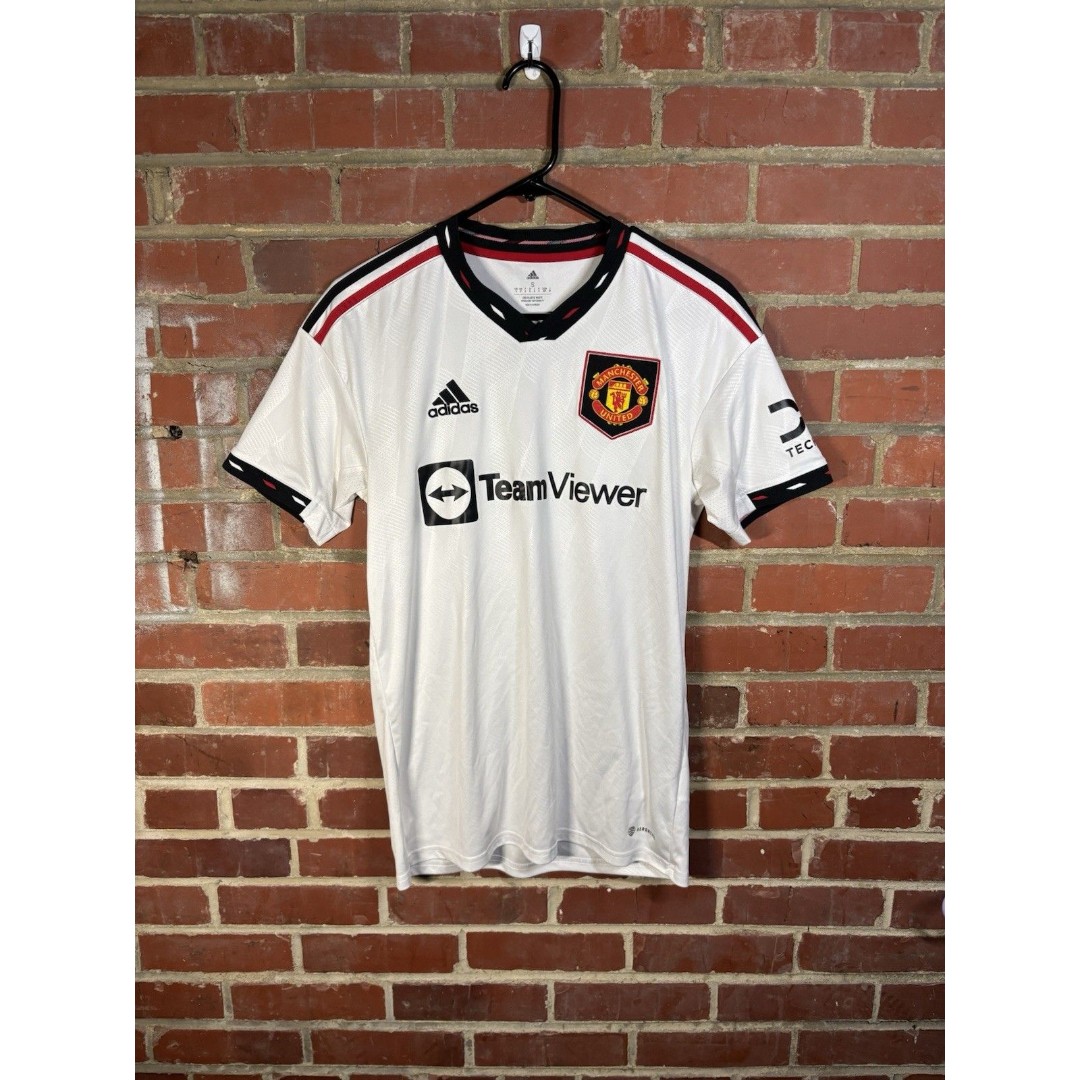 Manchester United Team Viewer Adidas Soccer Futbol Jersey Adult Small