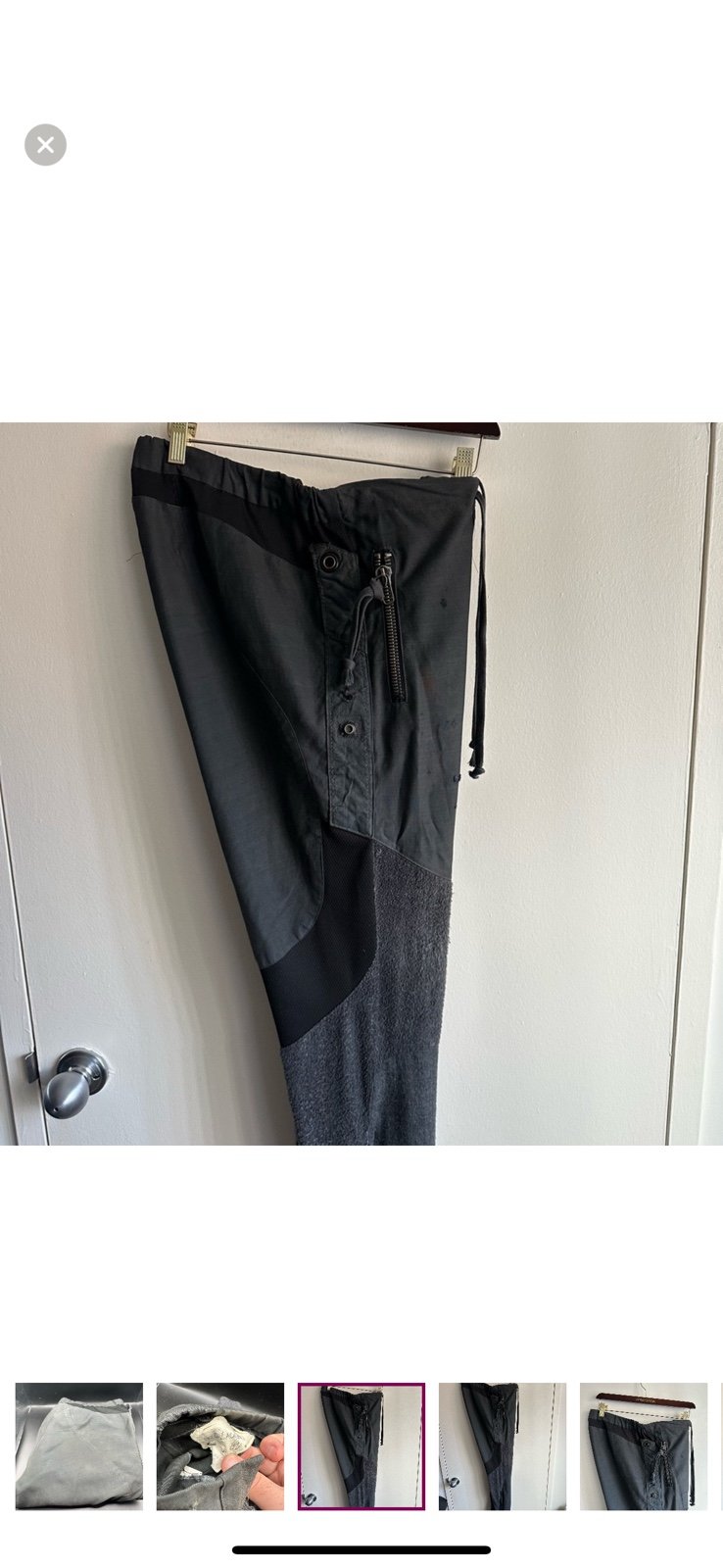 Greg Lauren ダークグレー アーミーテントパンツ サイズ1 Greg Lauren Army Tent Grey Jogger Chino