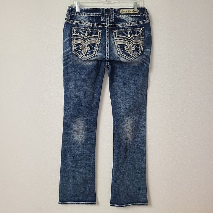 Rocke Revival Womens Arona Boot Jeans Size 29x34 Blue #2