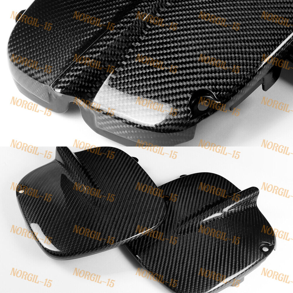 Carbon Fiber Fog Light Bumper Bezel Cover Caps For 97-01 Subaru Impreza GC8 GF8