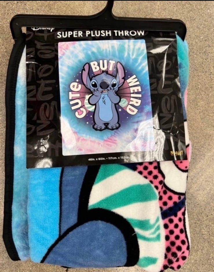 Disney Cute but weird lilo and stitch throw New