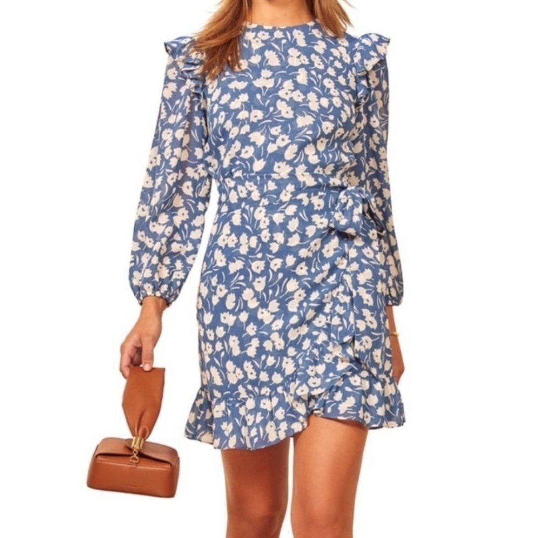 REFORMATION Quest Mini Dress in Tuli Sz 2 NWT