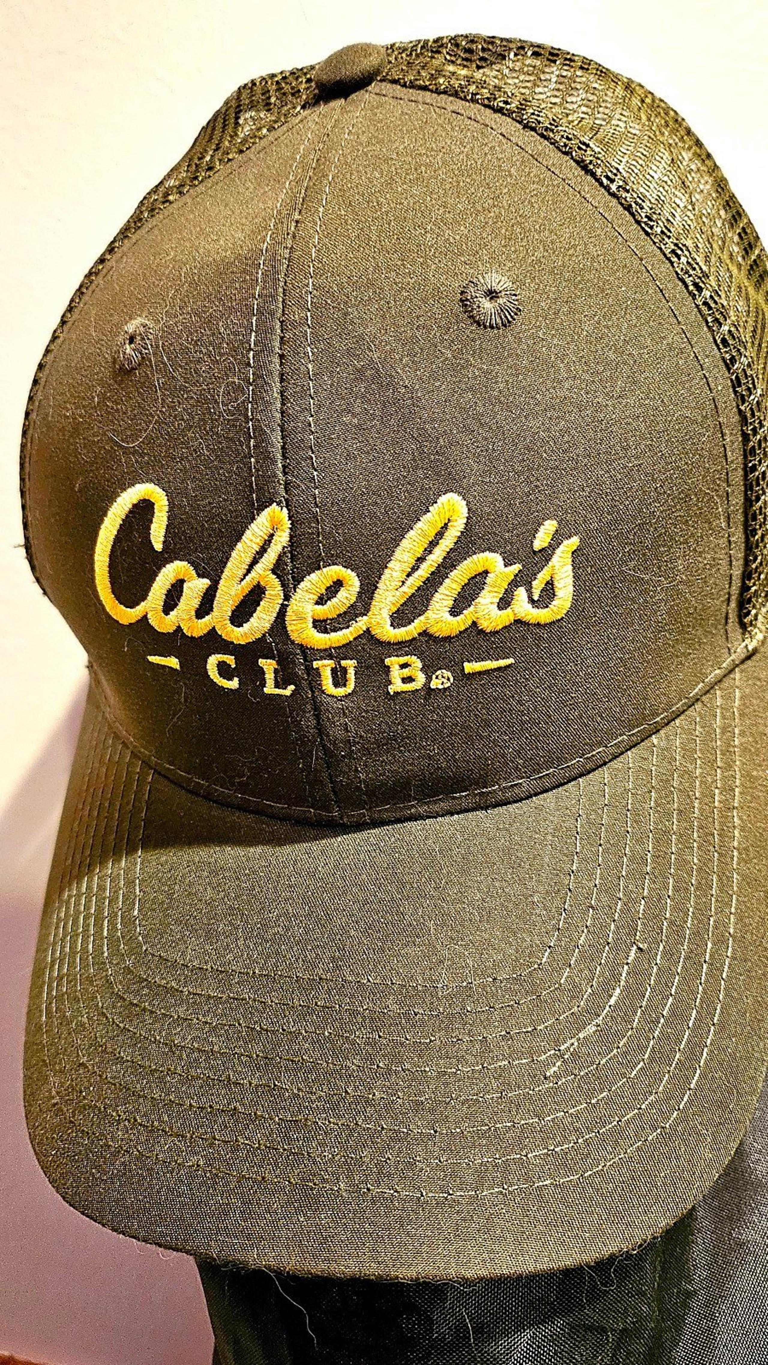 Hat Cabelas Club cap, half mesh green