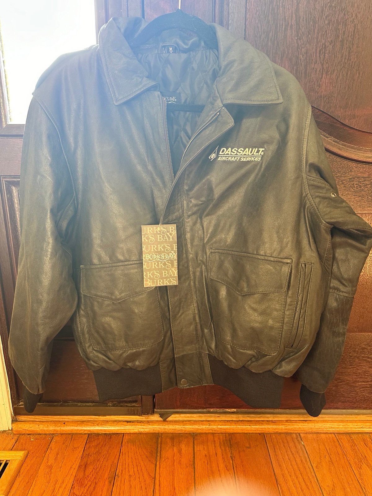 Burk’s Bay Genuine Leather Bomber Jacket