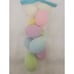 Vintage Pastel Flocked Plastic Easter Eggs - Made in Thailand