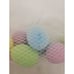 Vintage Pastel Flocked Plastic Easter Eggs - Made in Thailand