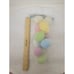 Vintage Pastel Flocked Plastic Easter Eggs - Made in Thailand