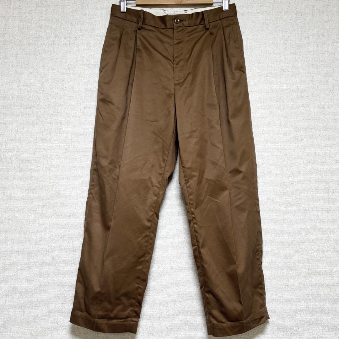 WACKO MARIA DOUBLE PLEATED CHINO TROUSERS M