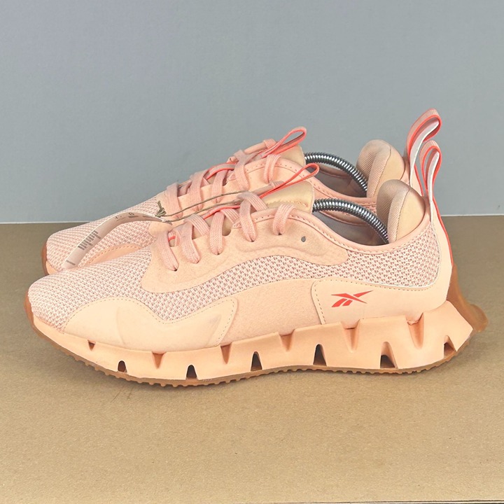 Reebok Zig Dynamica Athletic Running Shoes Womens 9.5 Aura Orange Low Top