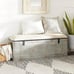 Deco 79 Metal Room Storage Bench Galvanized Entryway Bench, 50 x 16 x 18 Gray