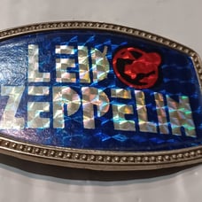 A BEAUTIFUL VINTAGE RARE LED ZEPPELIN BELT BUCKLE
