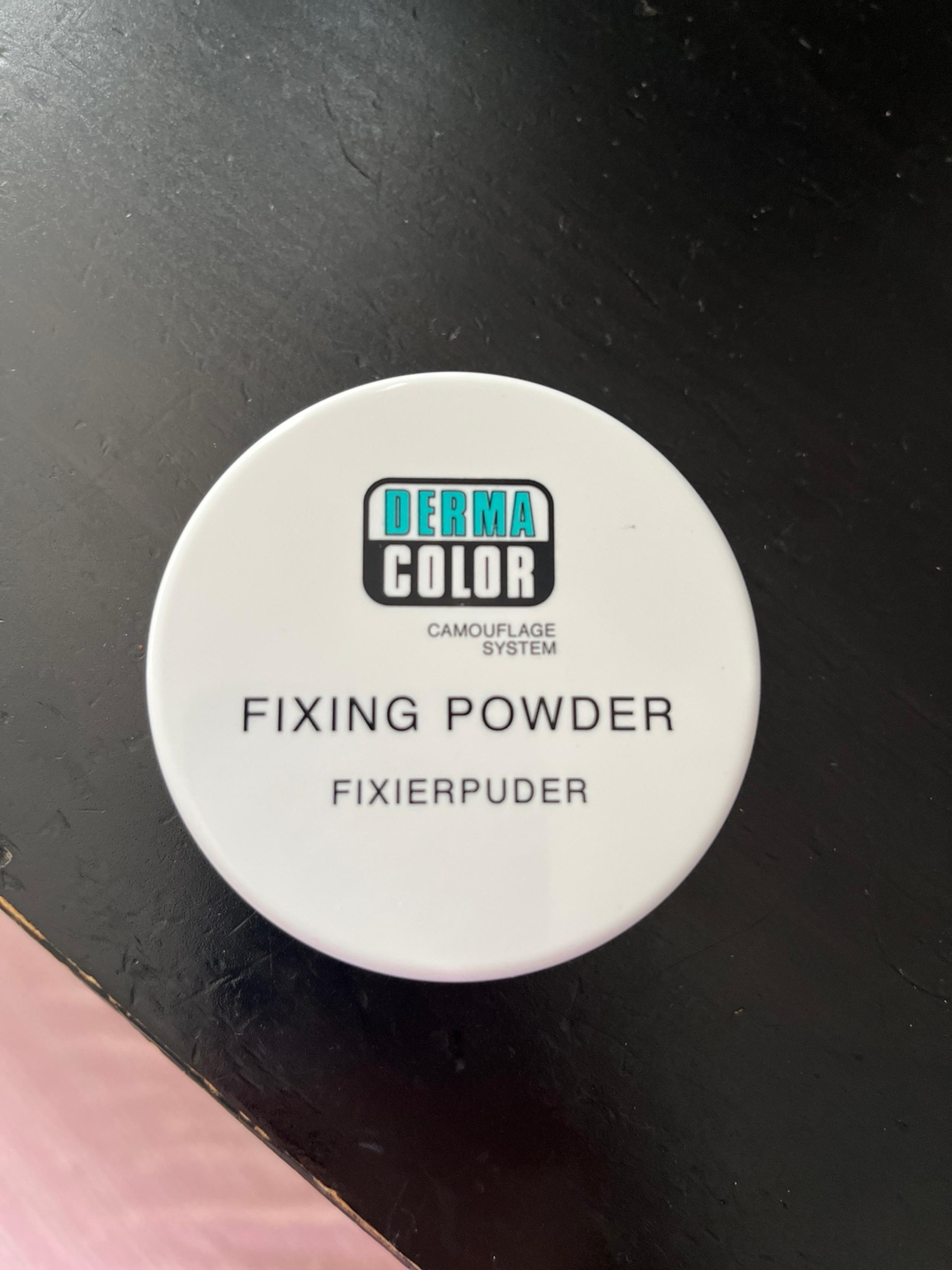 Derma color fixing powder