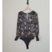 Free People Intimately Must Have Been Love Sheer Floral Long Sleeve Bodysuit L