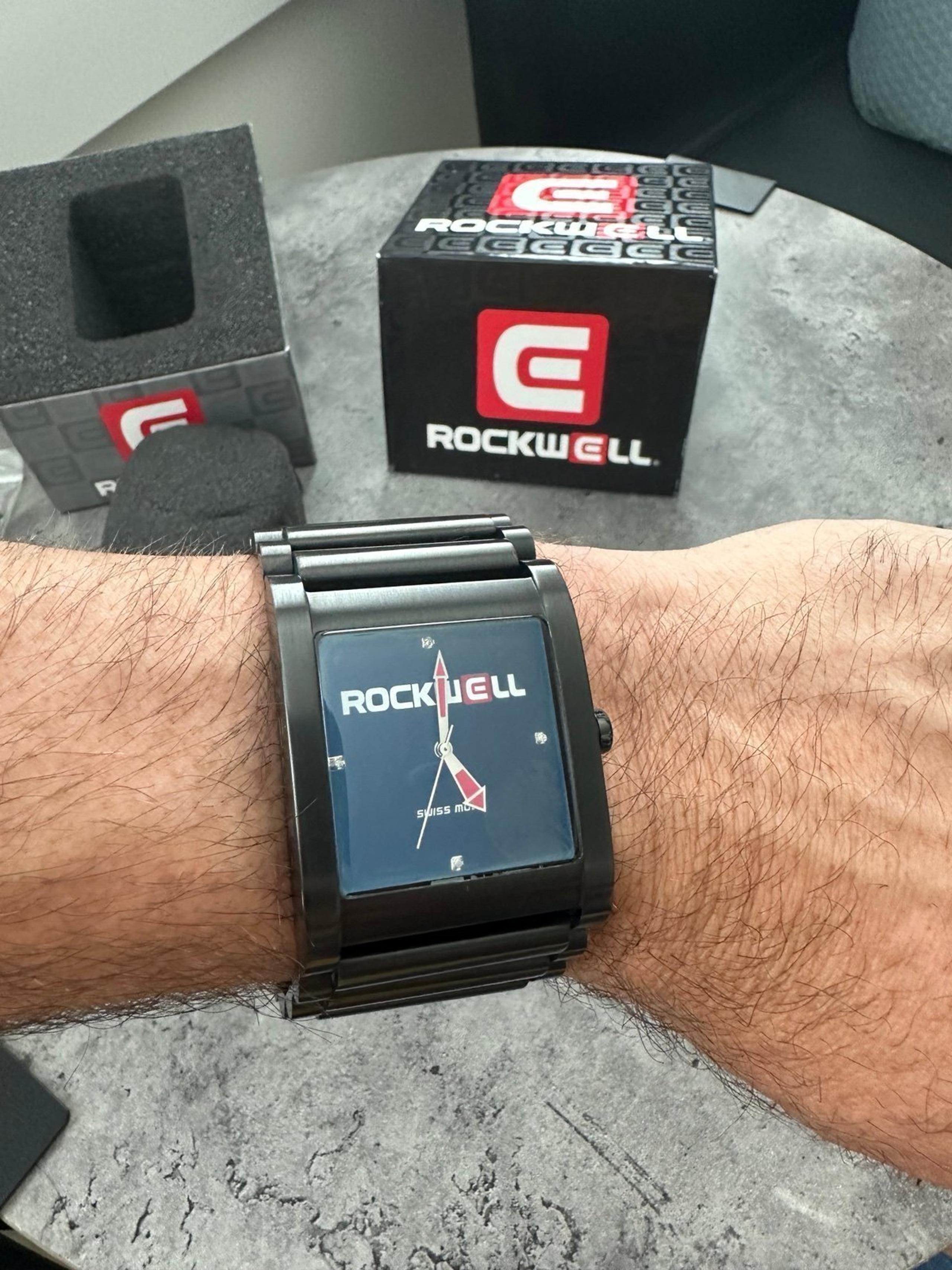 Rockwell Men’s Rook metal watch with diamonds