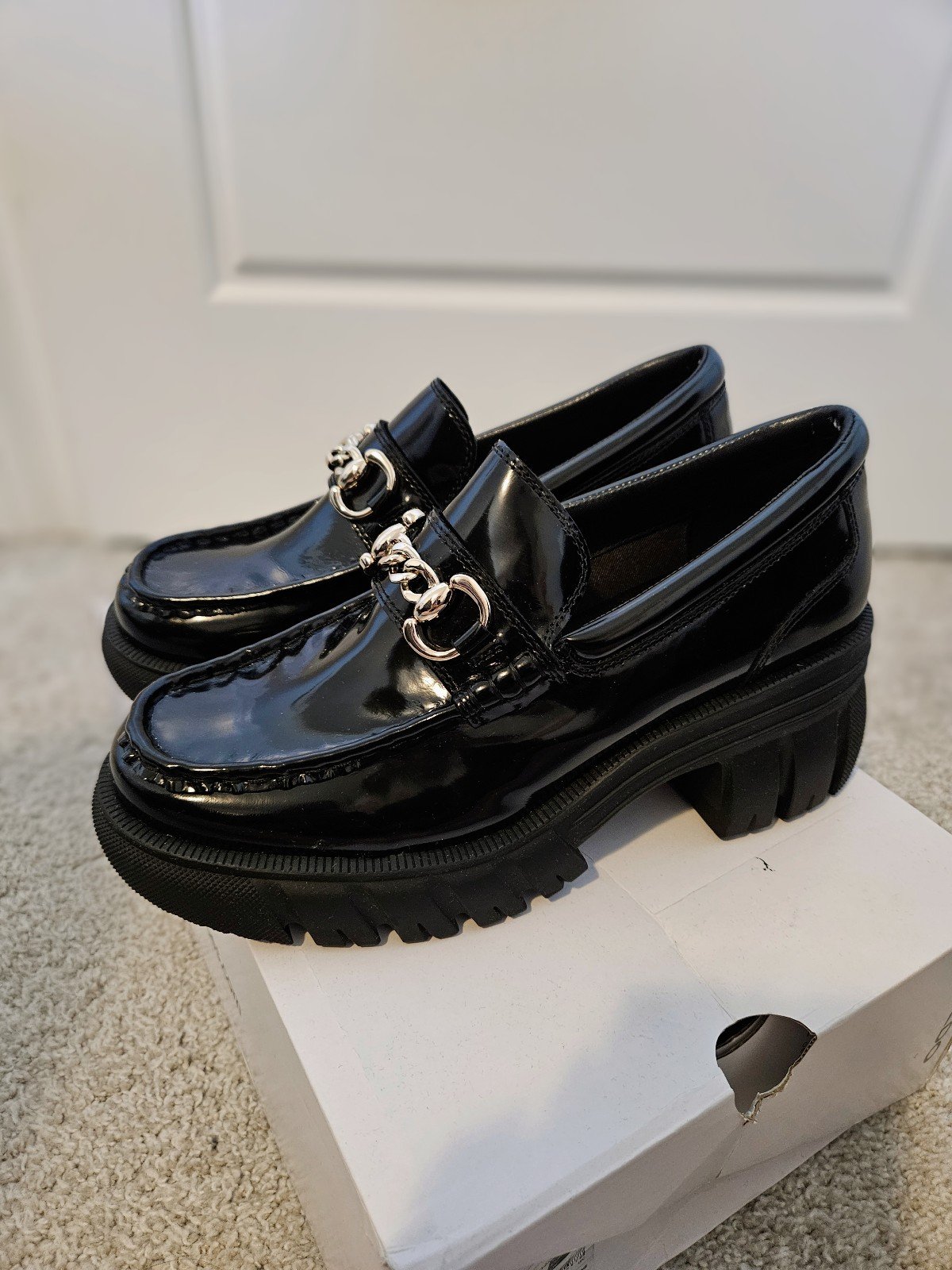 Aldo Bigwalk Chunky Platform Loafers US W 10