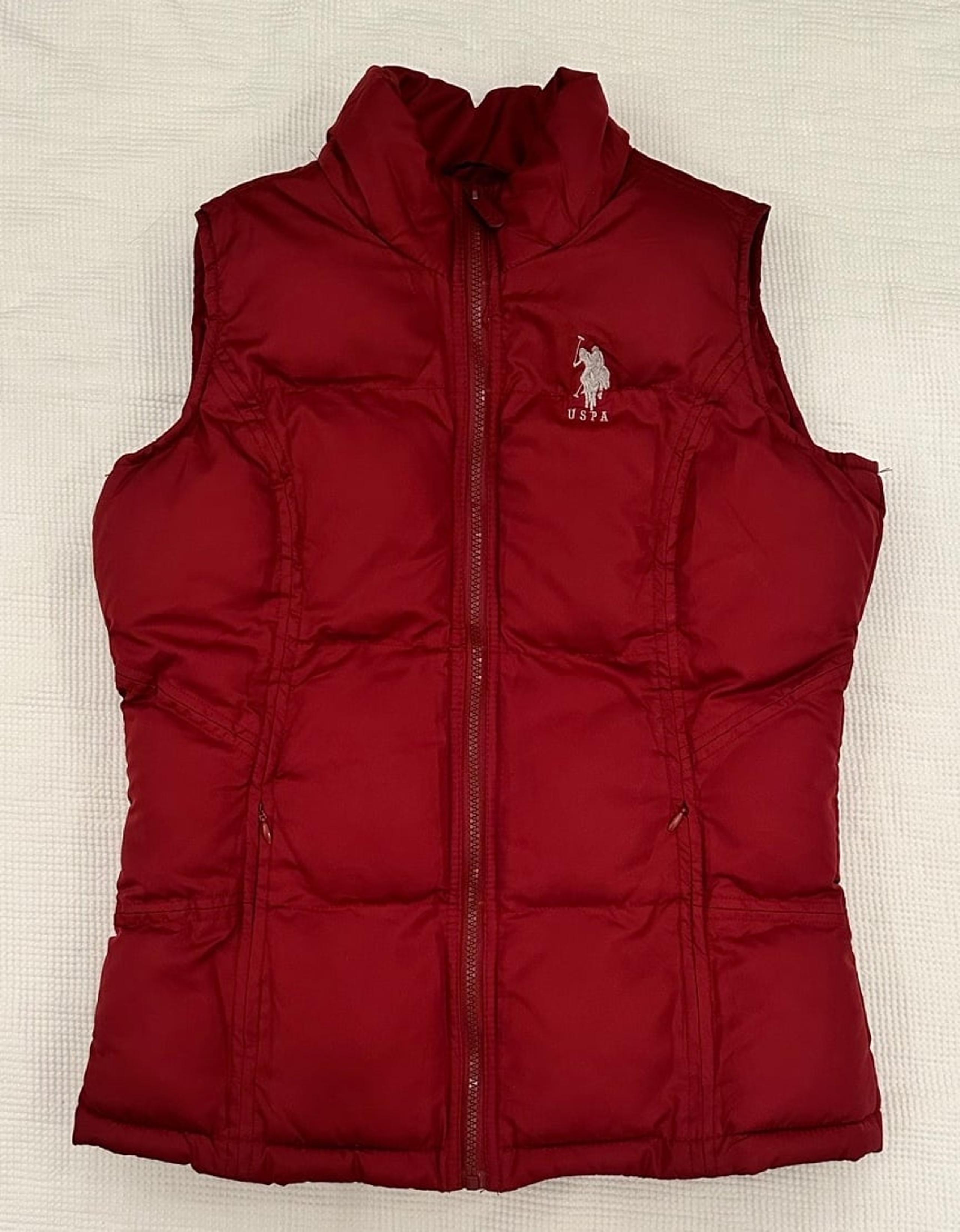 U.S. Polo Assn. Women’s Dark Red Puffer Vest Size S - U.S. Polo Assn.