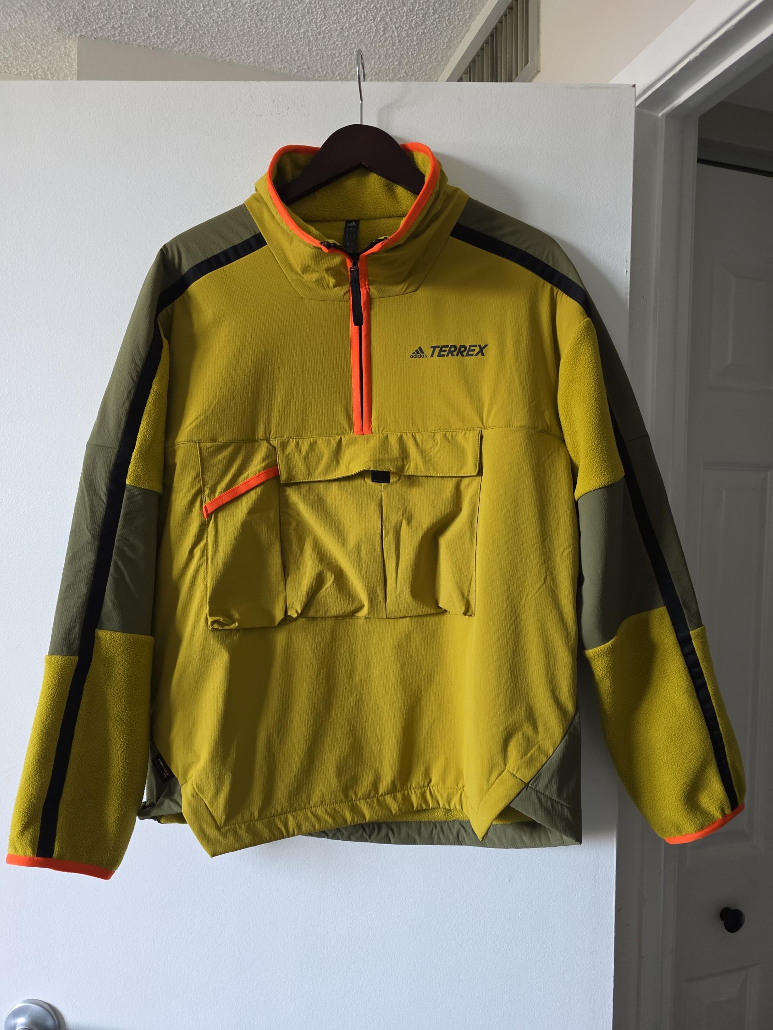 Adidas Terrex jacket MEN'S Cordura all season 1/2 zip FLEECE (M)