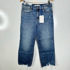 Eunina NWT Dawn Super High Rise Wide Leg Crop Jeans Size 11/30w