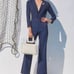 NWT | STAUD | Stereo Jumpsuit | Navy Stripe