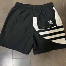 adidas 3-Stripe Swimsuit, Size M, Black/White
