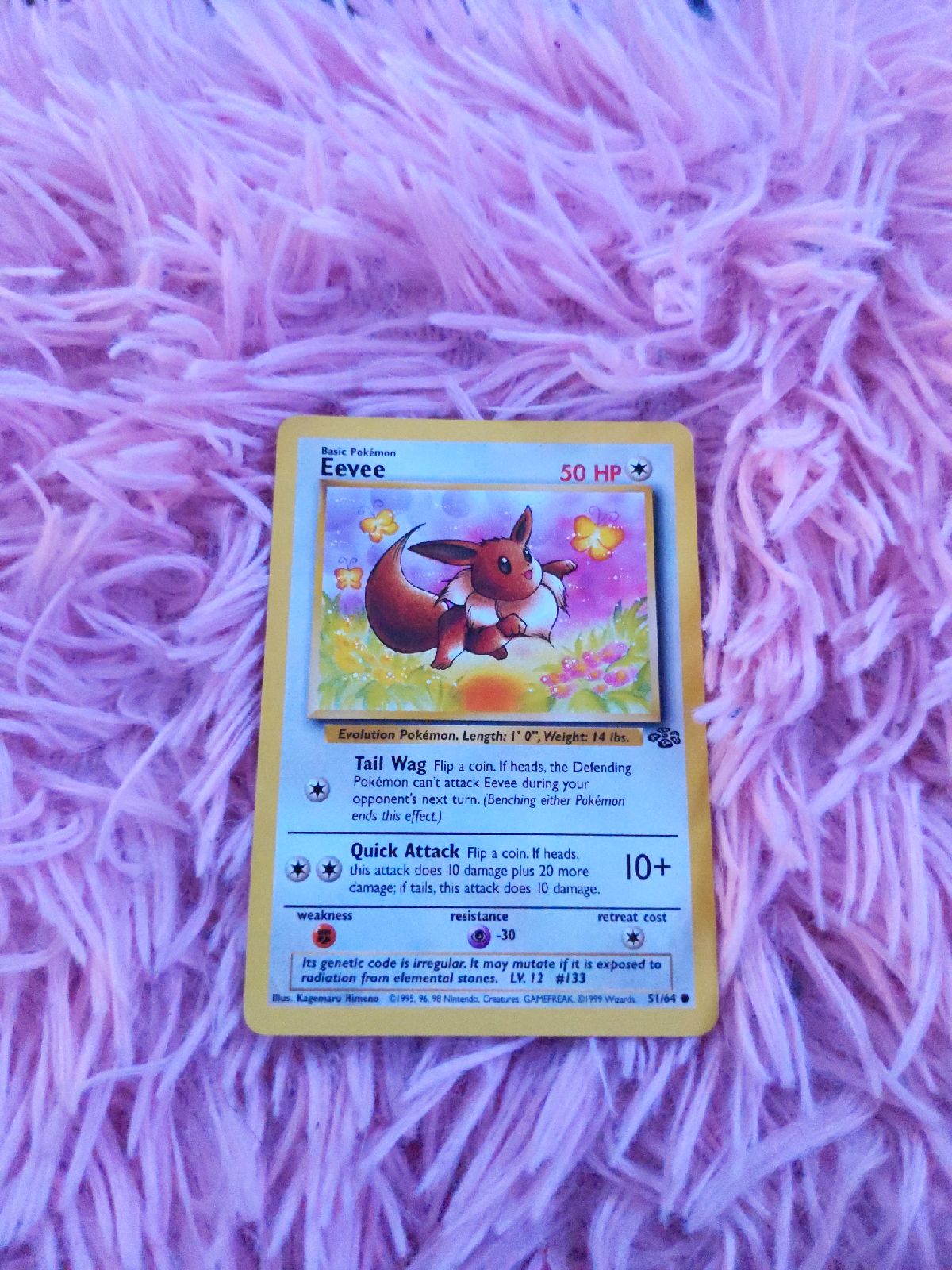 1st Generation Eevee Pokemon Card