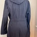Sebby Collection Women's Double Breasted Water Resistant Windproof Coat Gray 1X