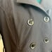 Sebby Collection Women's Double Breasted Water Resistant Windproof Coat Gray 1X