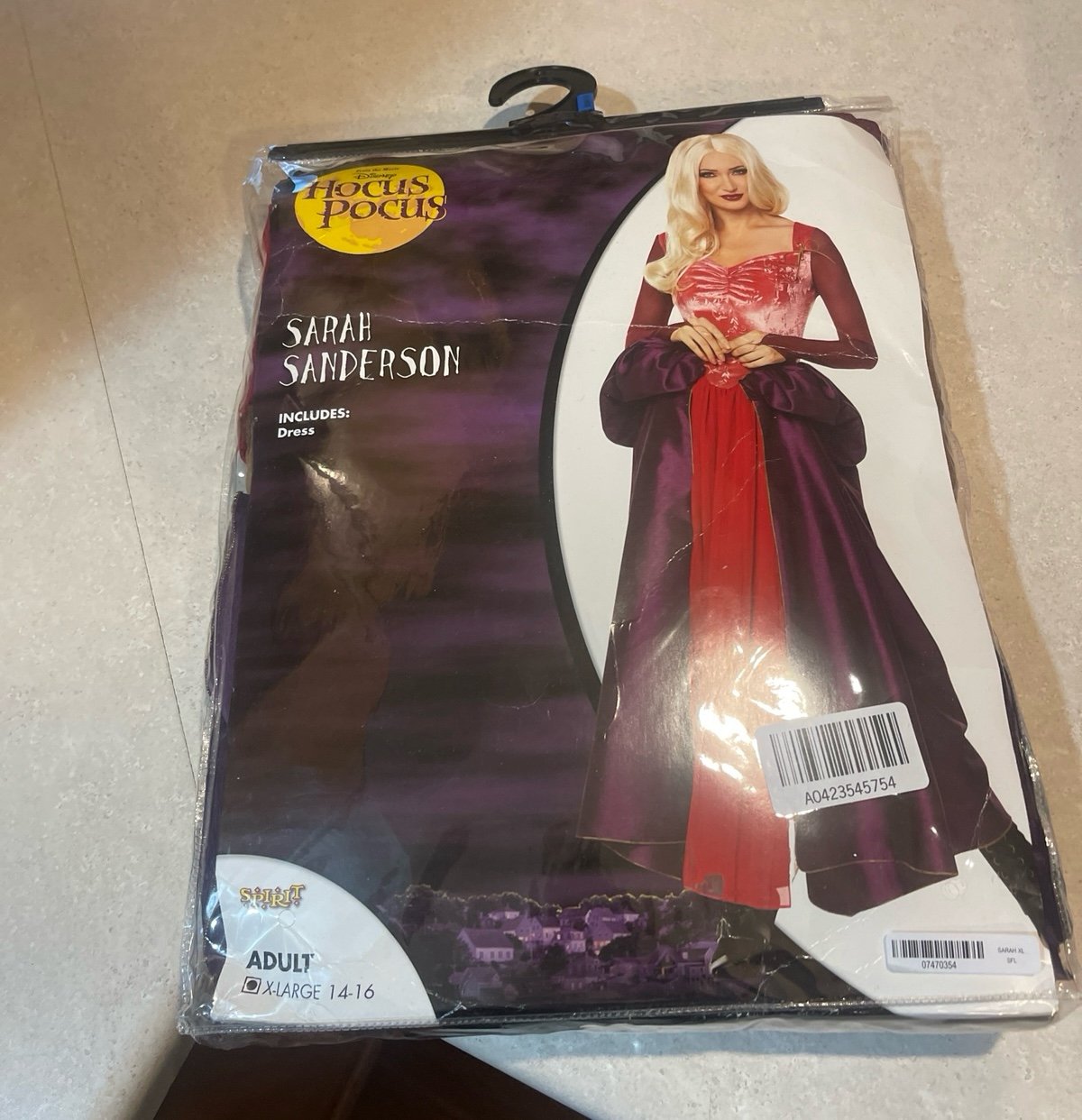 Disney Hocus Pocus Sarah Sanderson Witch Adult Dress Size Xl NEW